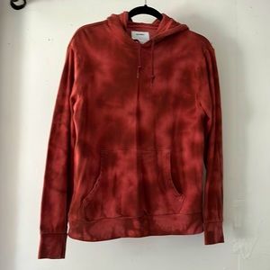 Men’s Red Tie-Dye Hoodie